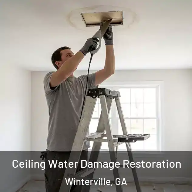  Ceiling Water Damage Restoration Winterville, GA