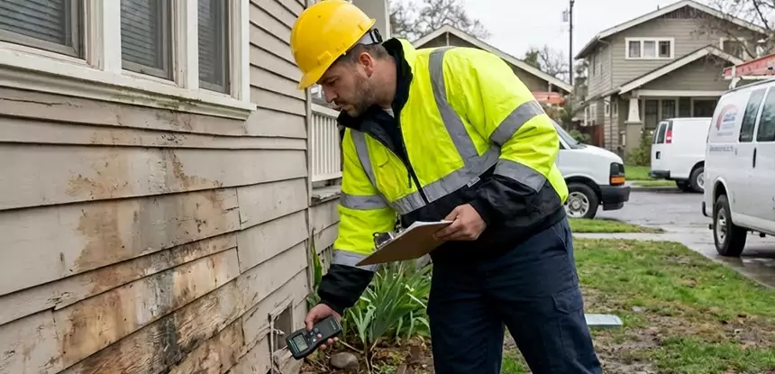 Water Damage Exterior Wall Winterville