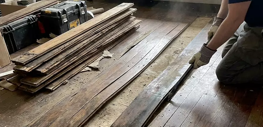 Wood Veneer Water Damage Repair Winterville