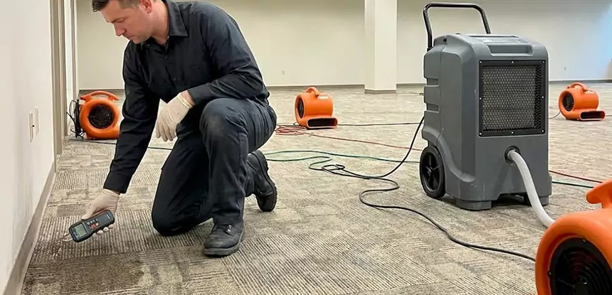 Drying Carpet Padding After Flood in Winterville
